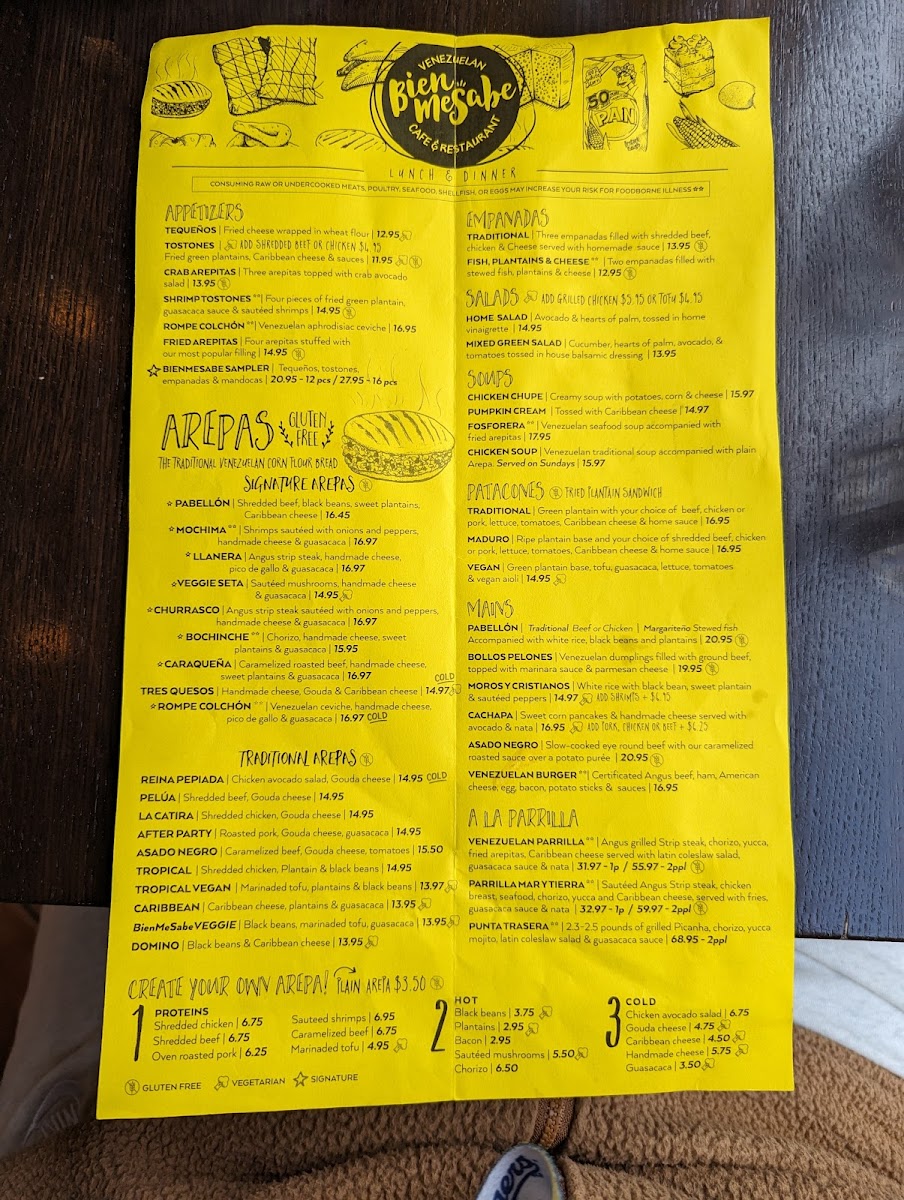 BienMeSabe Venezuelan Cafe & Restaurant Menu - Image 5